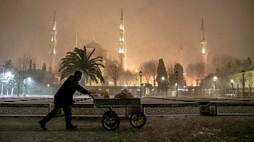 İstanbul'dan kar manzaraları