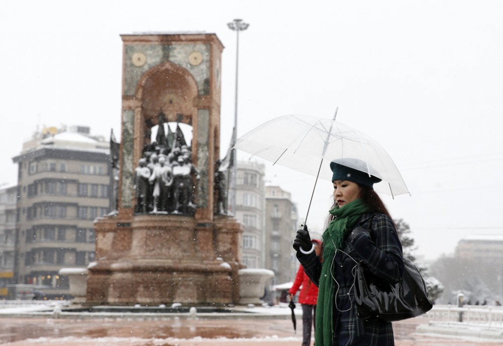 İstanbul'dan kar manzaraları