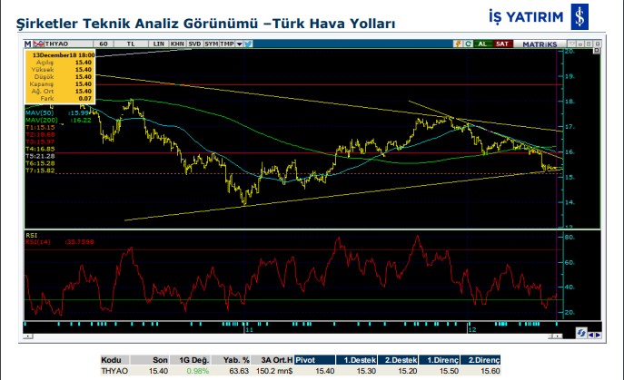 13 hisse için teknik analiz 