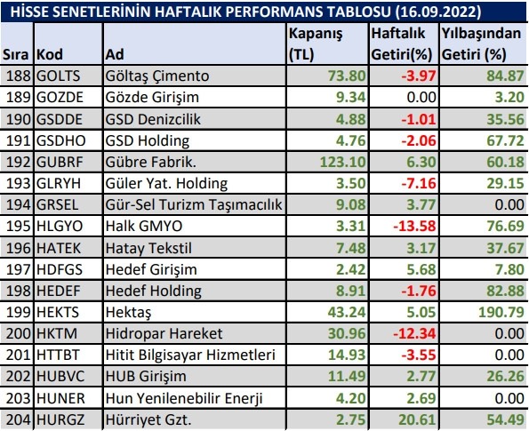 Yılbaşından bu yana en çok kazandıran hisseler